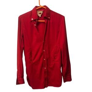 Valentino Garavani Red Casual Button Down Shirt